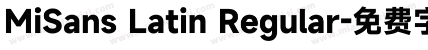 MiSans Latin Regular字体转换